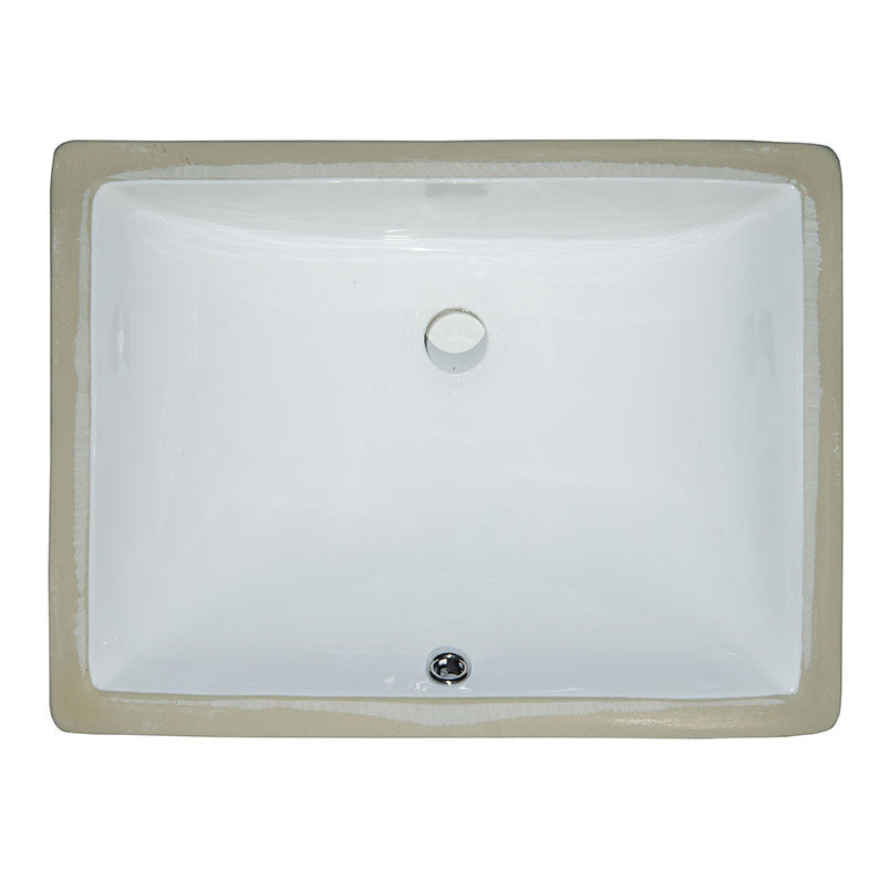 Vanity White Rectangle - Porcelain - 2015