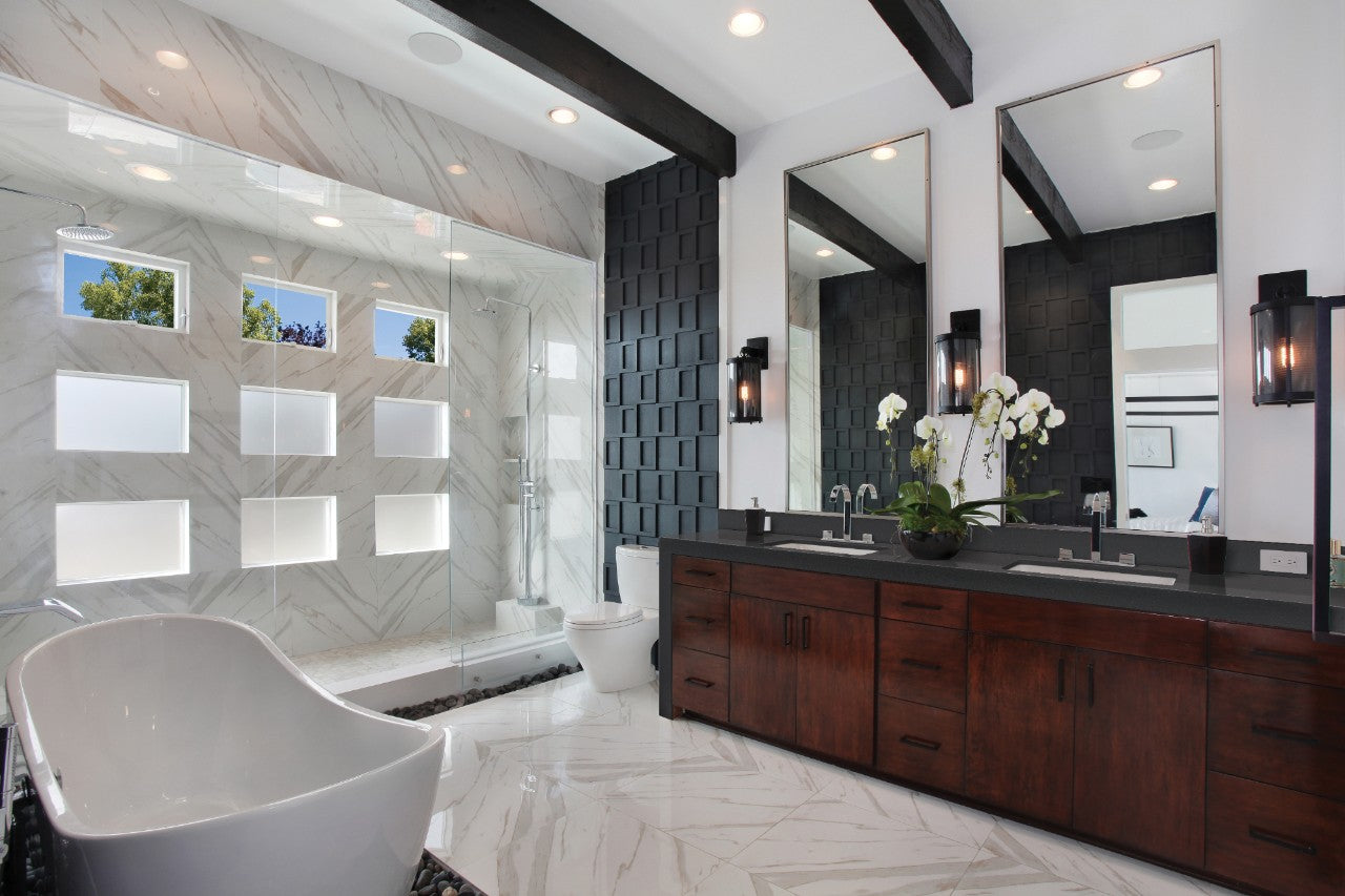 Midnight Majesty Concrete Quartz Vanity