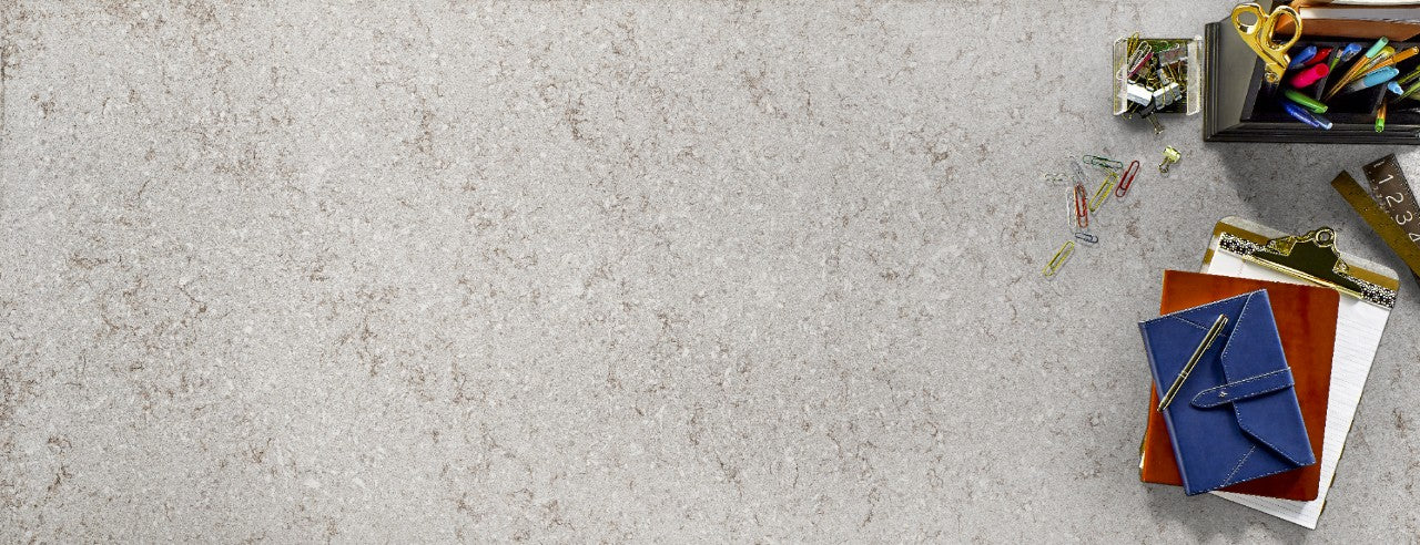 Gray Lagoon quartz kitchen countertops