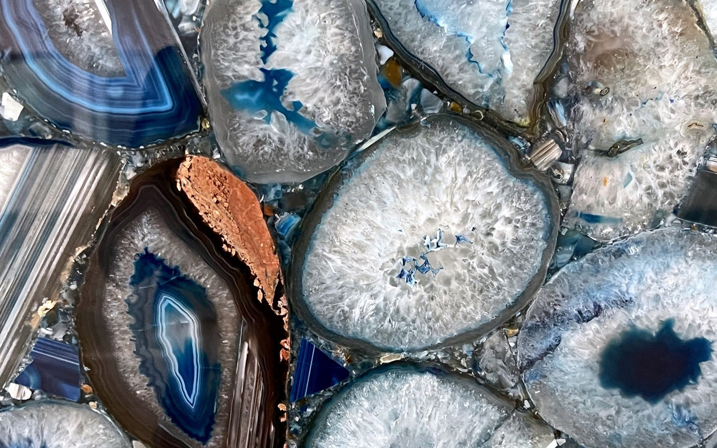 Blue Agate Extreme Close-up