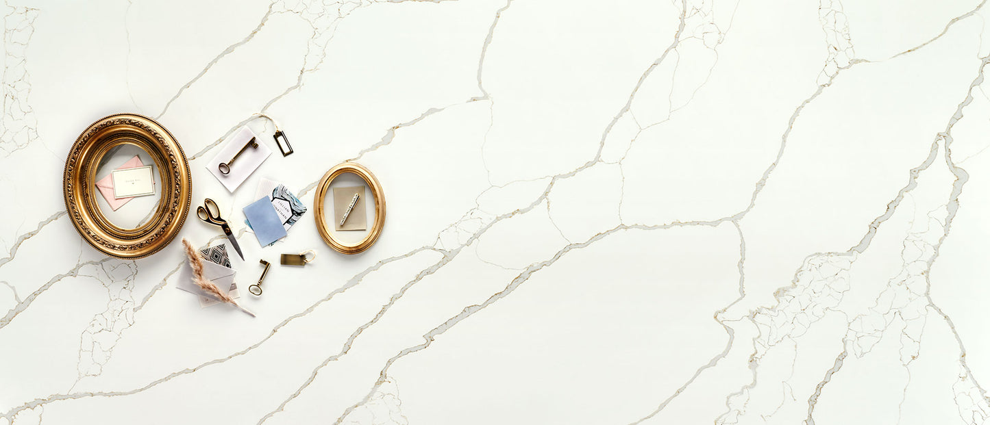 Calacatta Laza Gold Quartz Countertop