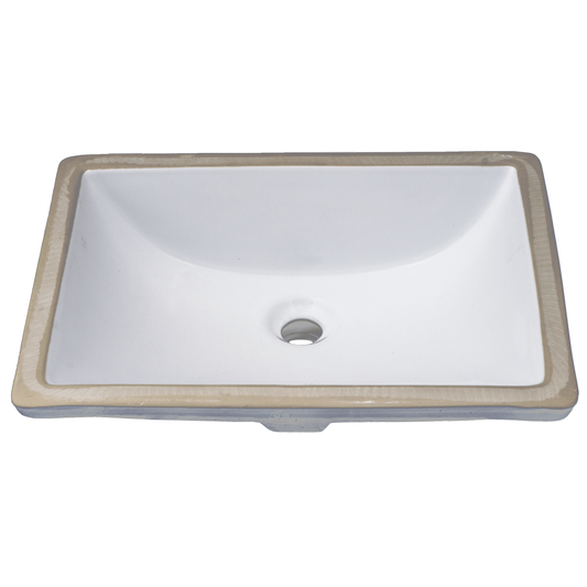 Vanity White Rectangle - Porcelain - Continental Ceramic YES6360